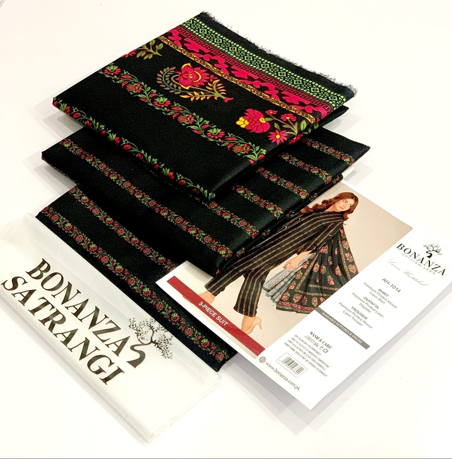 Bonanza Satrangi 3PC Printed Lawn Suit | BSPLS-0055