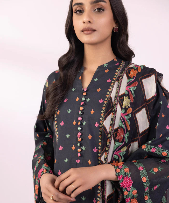 Sapphire 3PC Printed Lawn Suit | ST-10010347