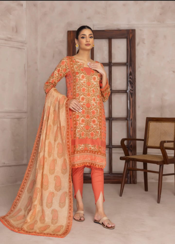 Salina 3PC Printed Lawn Suit-ST-SPL-0996