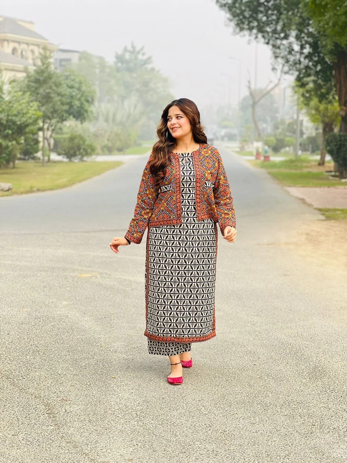 Bin Saeed 3PC Printed Khaddar Suit-ST-BSK001