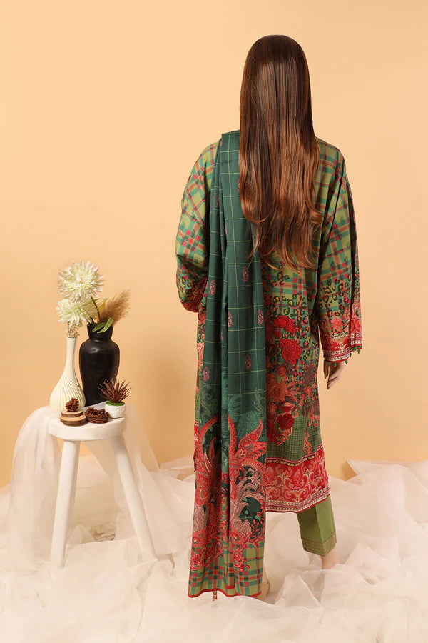 Saya 2PC Printed Khaddar Suit-ST-SPK0008