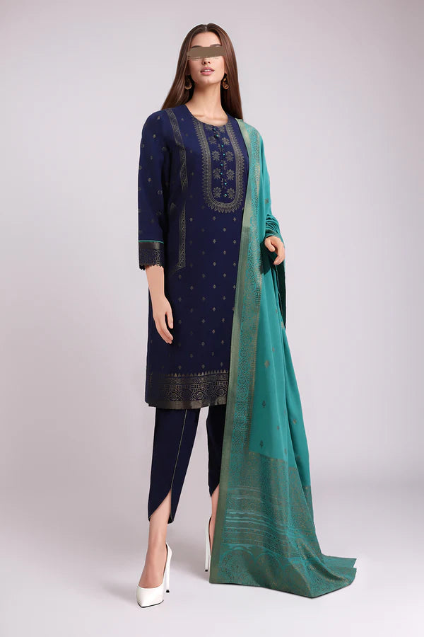 Saya 3PC Jacquard Cotton Suit ST-SJC7651