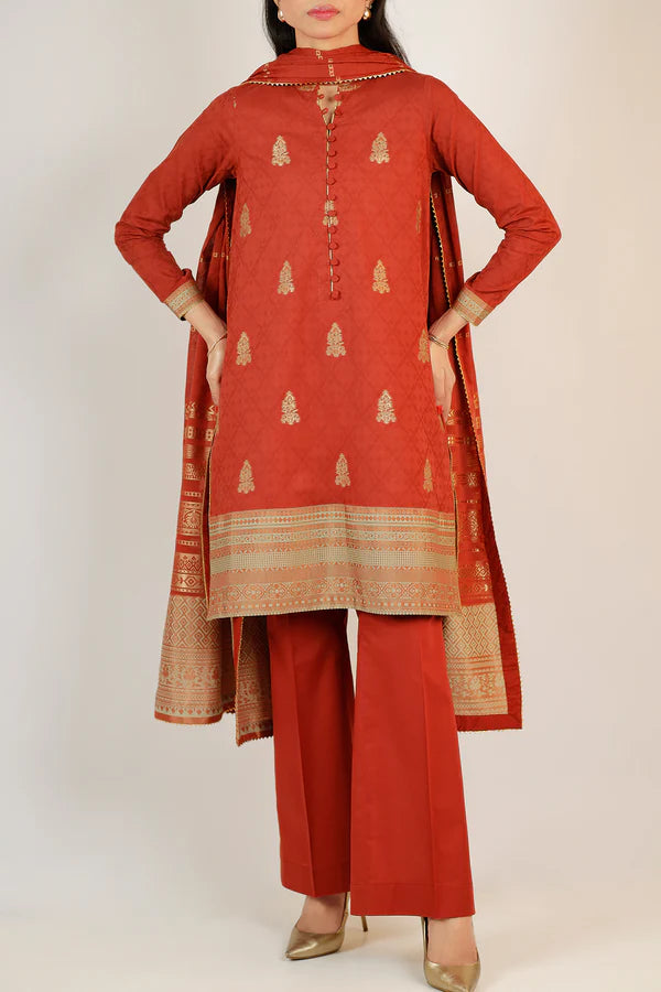 Saya 3PC Jacquard Suit-ST-0516