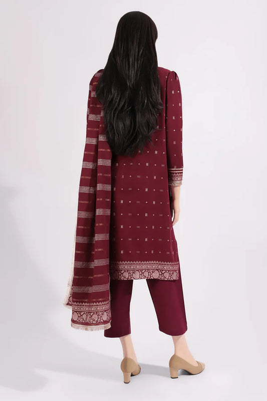 Saya 3PC Jacquard Cotton Suit ST-SJC7654