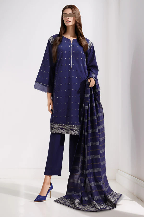 Saya 3PC Jacquard Cotton Suit ST-SJC7652