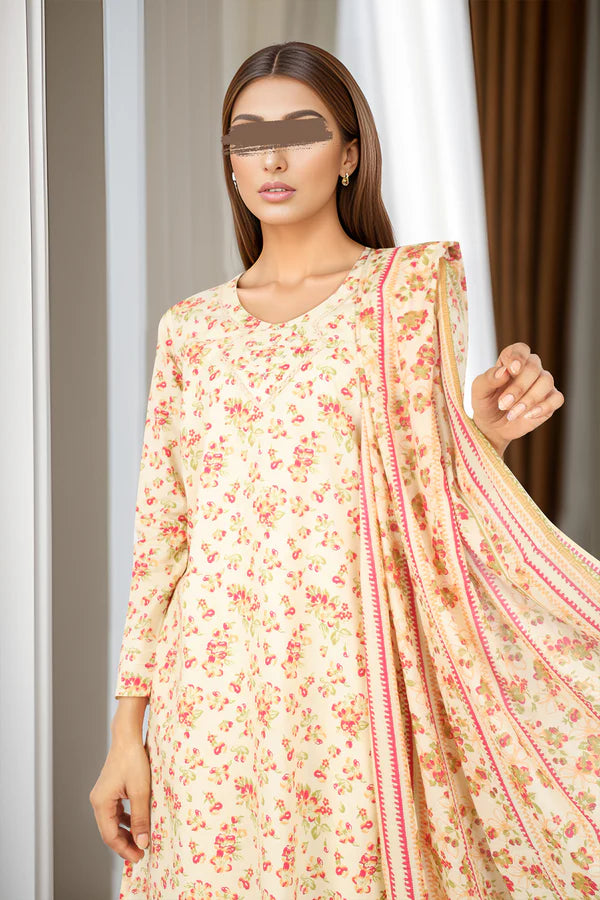 Saya 3PC Printed Lawn Suit-ST-SPL-5407