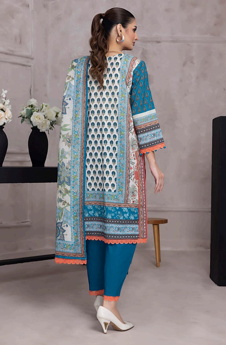 Salina 3PC Printed Lawn Suit-ST-SPL-0916