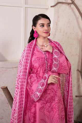 Zesh 3PC Printed Lawn Suit-ST-ZPL-3226