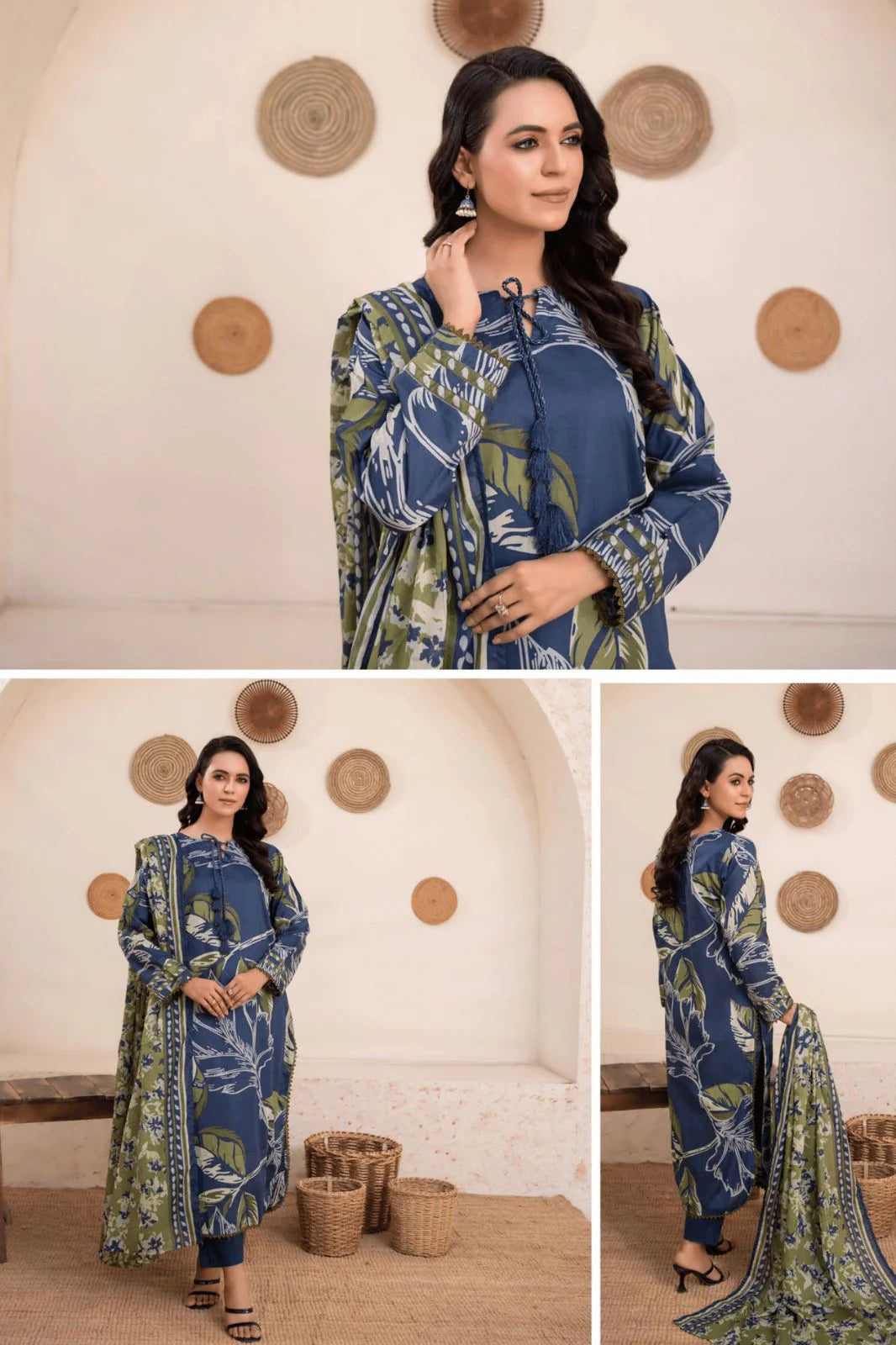 Zesh 3PC Printed Lawn Suit-ST-PL-3231