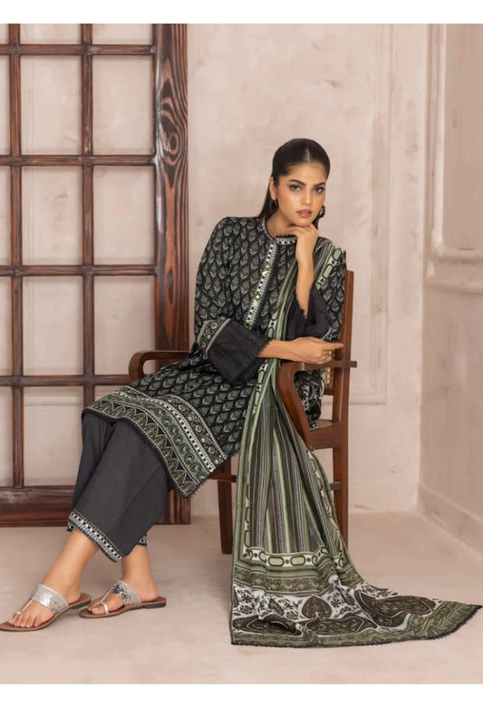 Salina 3PC Printed Lawn Suit-ST-SPL-0910