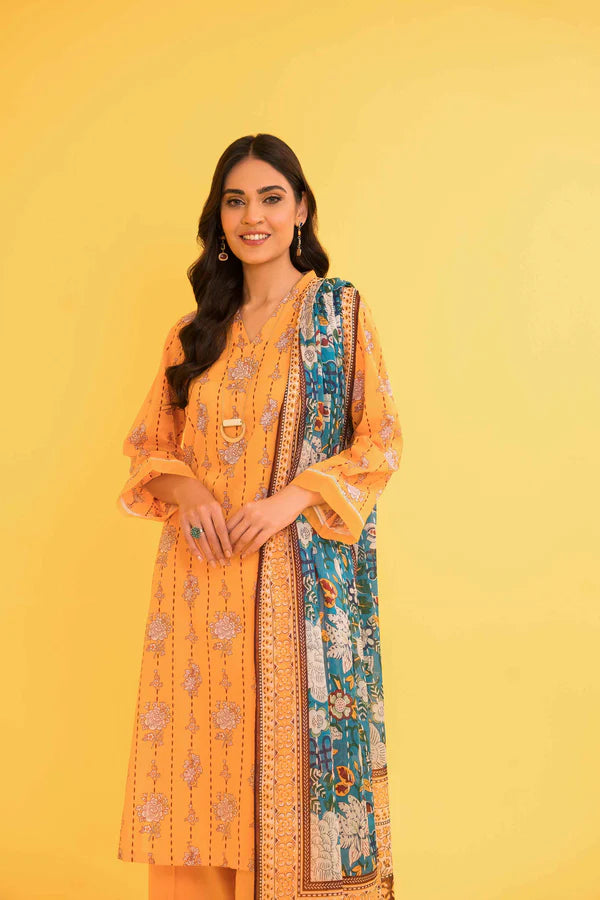 Nishat 3PC Printed Lawn Suit | SF-1009