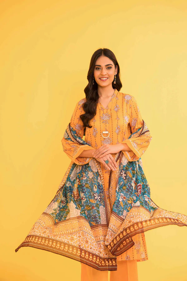 Nishat 3PC Printed Lawn Suit | SF-1009