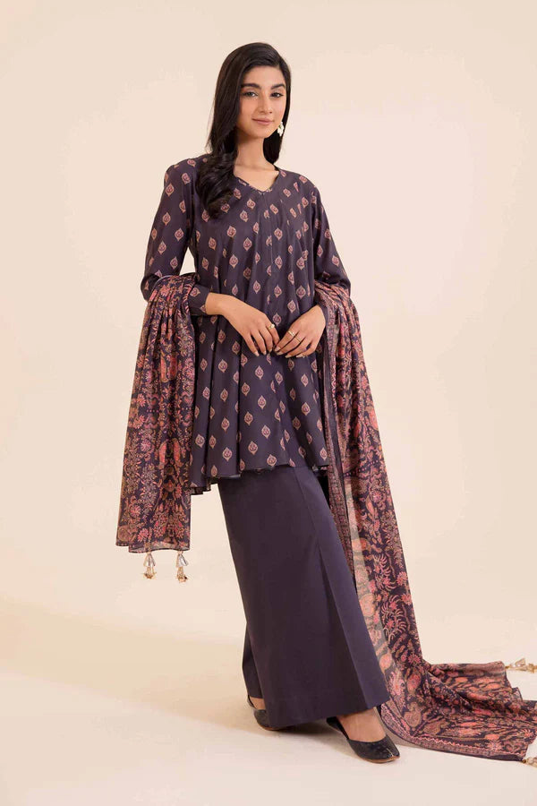 Nishat 3PC Printed Lawn Suit-ST-NPL005