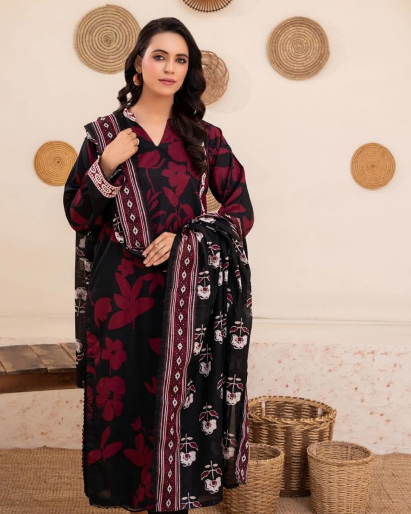 Zesh 3PC Printed Lawn Suit-ST-ZPL-3225