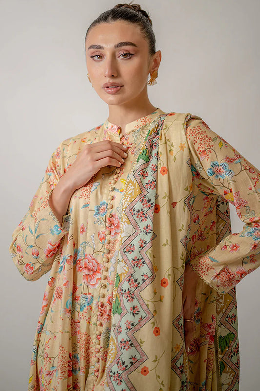 EGO 3PC Printed Lawn Suit-ST-EPL005