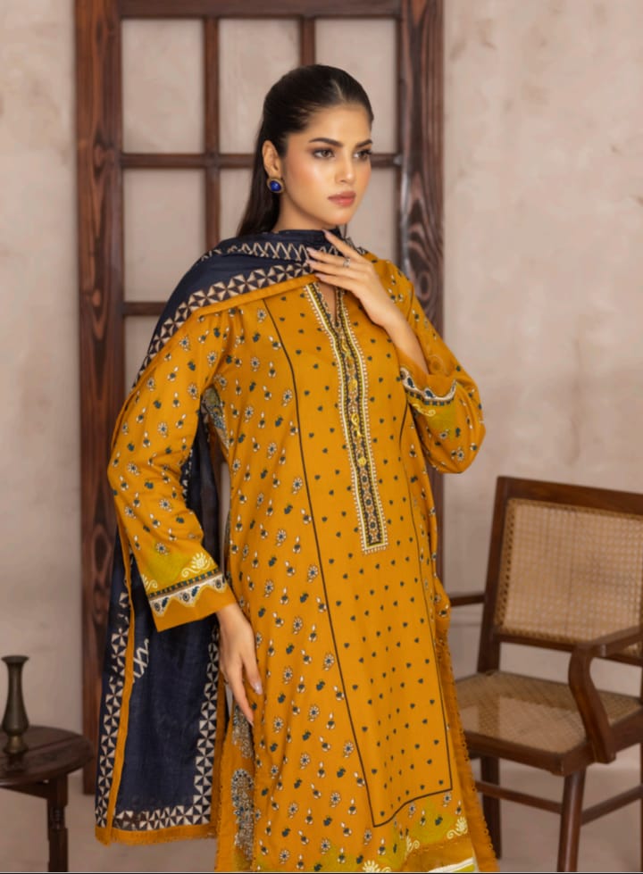 Salina 3PC Printed Lawn Suit-ST-SPL-0991