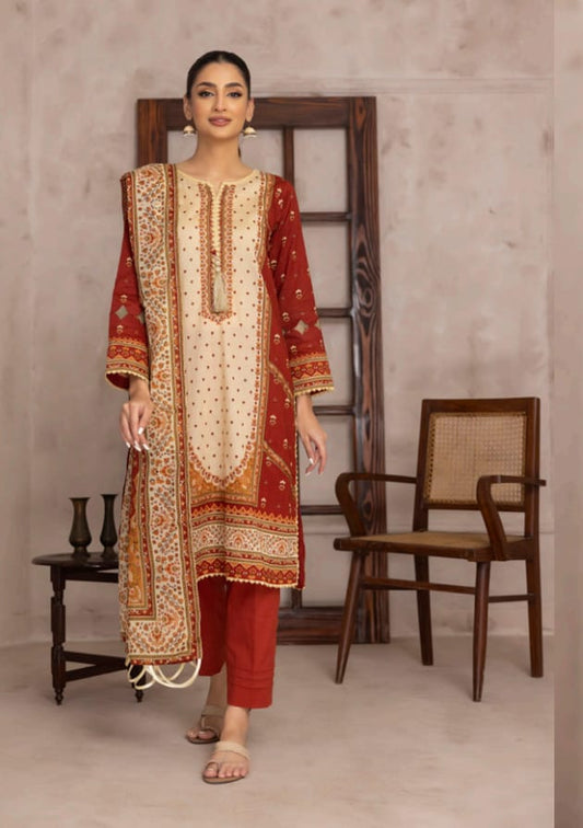 Salina 3PC Printed Lawn Suit-ST-SPL-0999