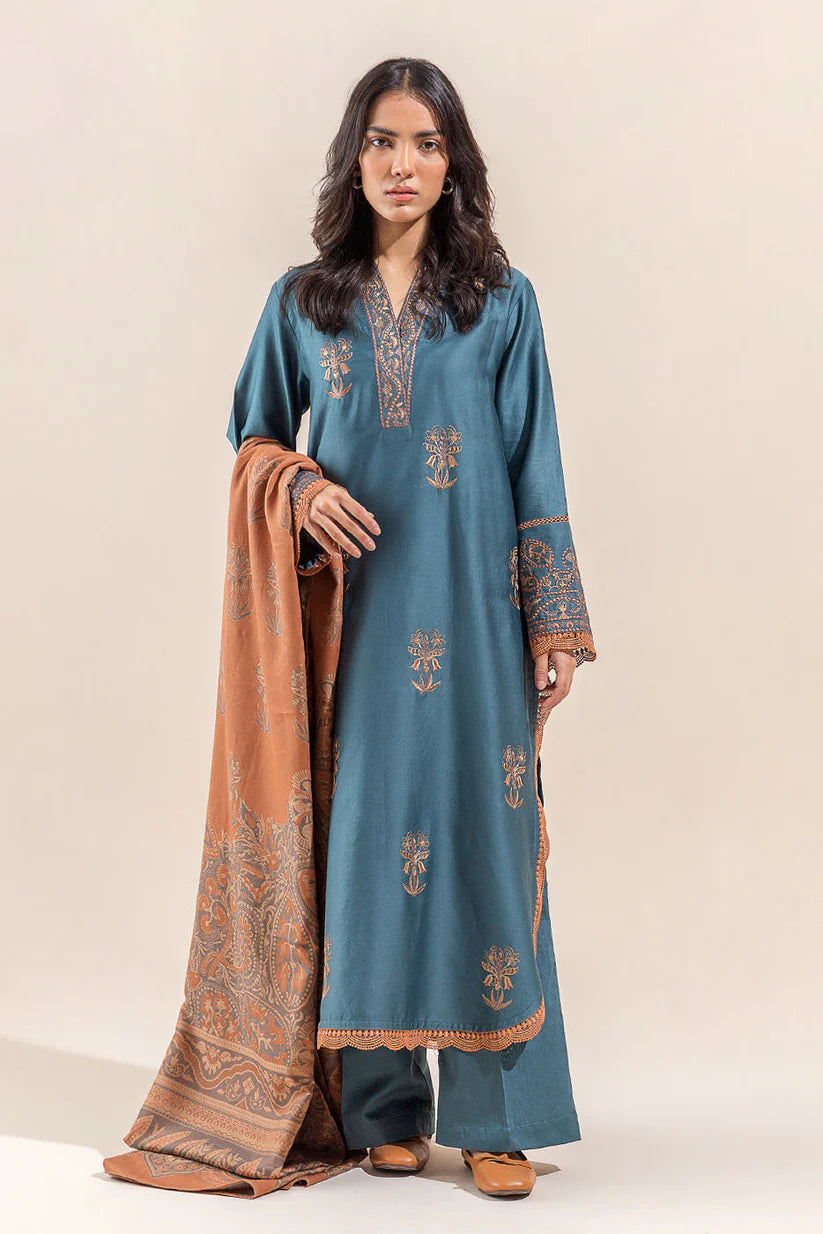 Beechtree 2PC Embroidered Cotton Suit | BEC-3209