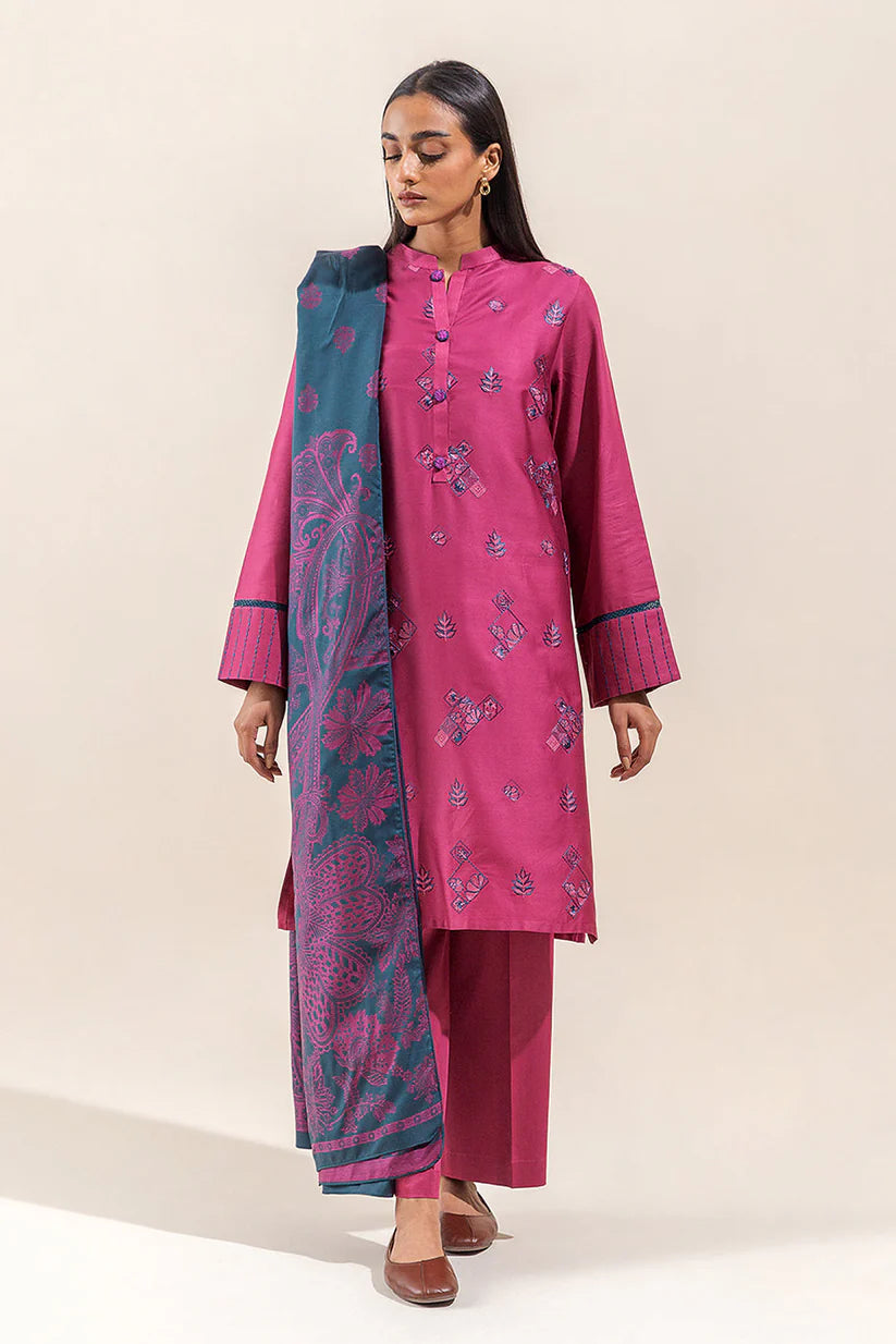 Beechtree 2PC Embroidered Cotton Suit | BEC-3208