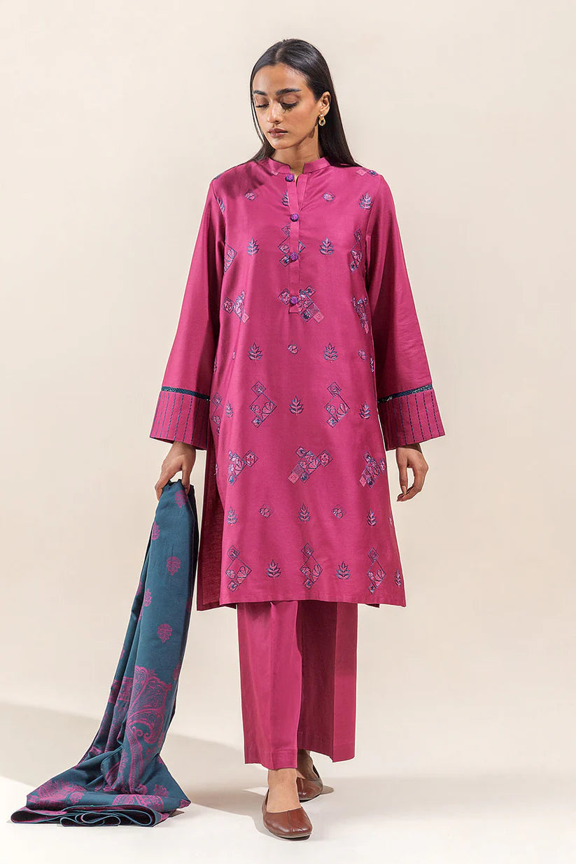 Beechtree 2PC Embroidered Cotton Suit | BEC-3208