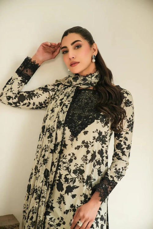Aneelas 3PC Printed Lawn Suit | APLS-8976