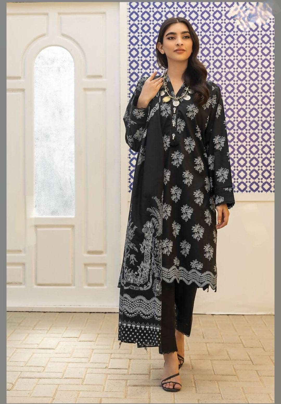 Khaadi 3PC Printed Lawn Suit-ST-KPL-7627