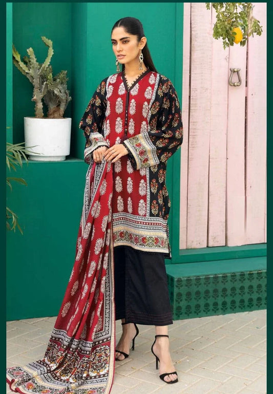 Khaadi 3PC Printed Lawn Suit-ST-KPL-7630