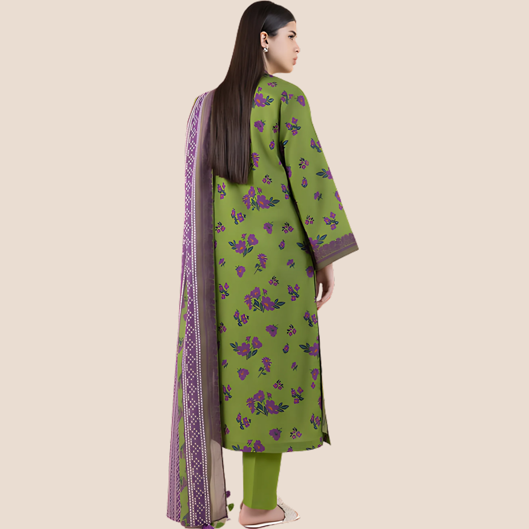 Sapphire 3PC Printed Lawn Suit | ST-10010348