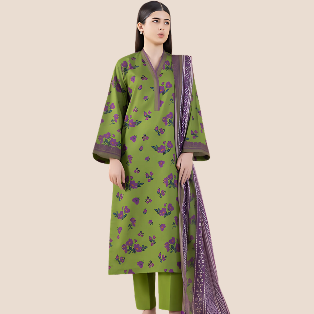 Sapphire 3PC Printed Lawn Suit | ST-10010348