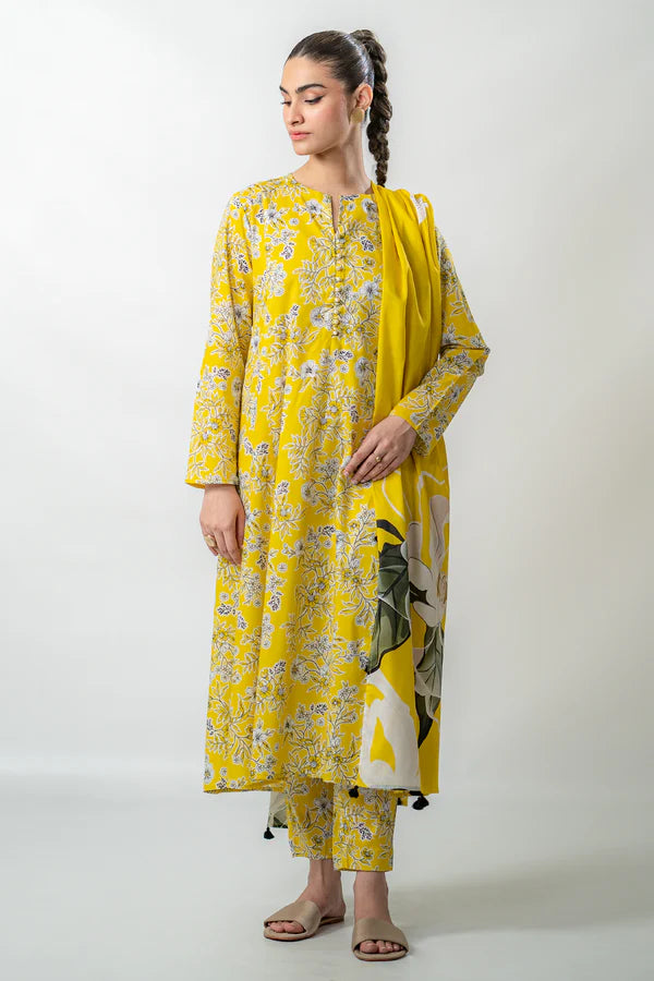 EGO 3PC Printed Lawn Suit-ST-EPL007