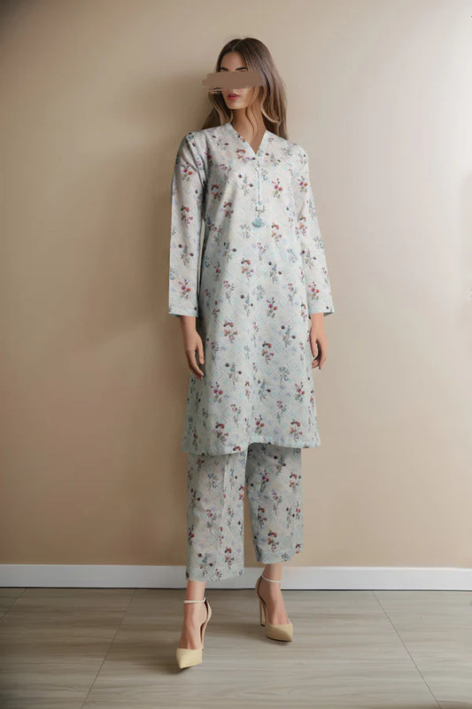 Saya 2PC Printed Khaddar Suit-ST-SPK0007