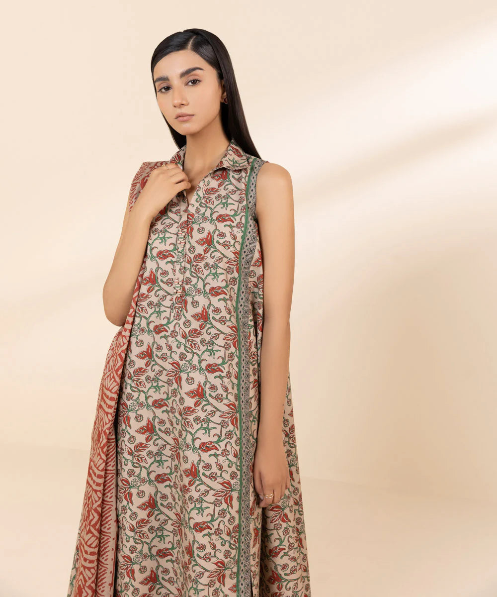 Sapphire 3PC Printed Lawn Suit-St-SPL-0002