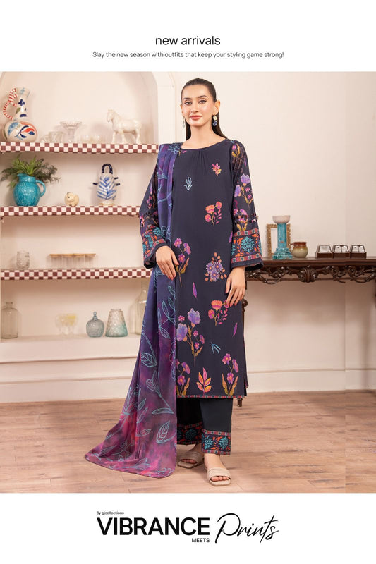 GullJee Premium 3PC Printed Lawn Suit-ST-2301