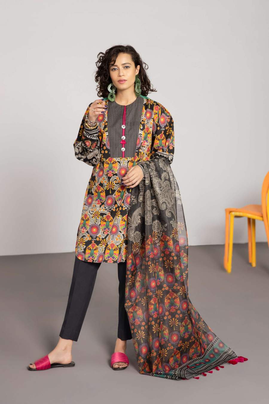 Sapphire 3PC Printed Lawn Suit-ST-SPL-3234