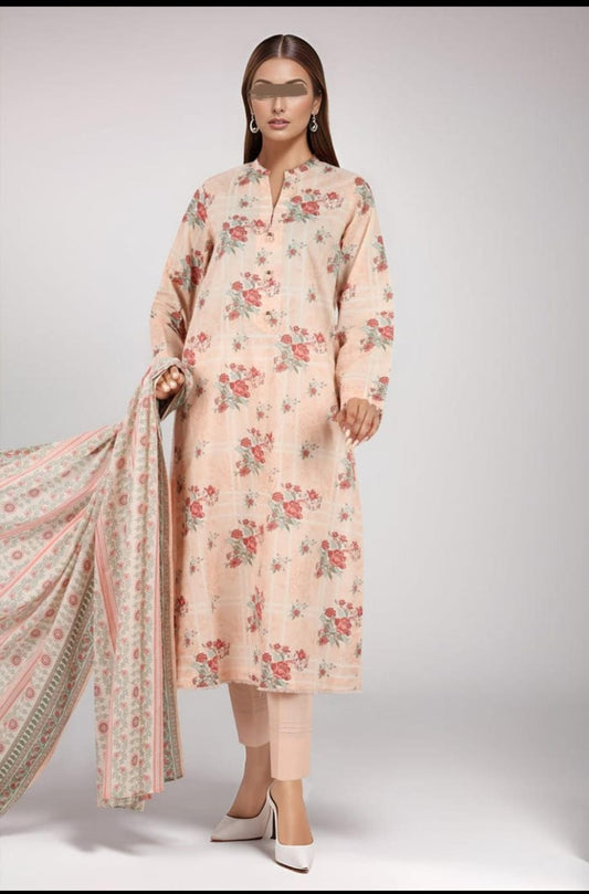 Saya 3PC Printed Lawn Suit-ST-SPL-5410