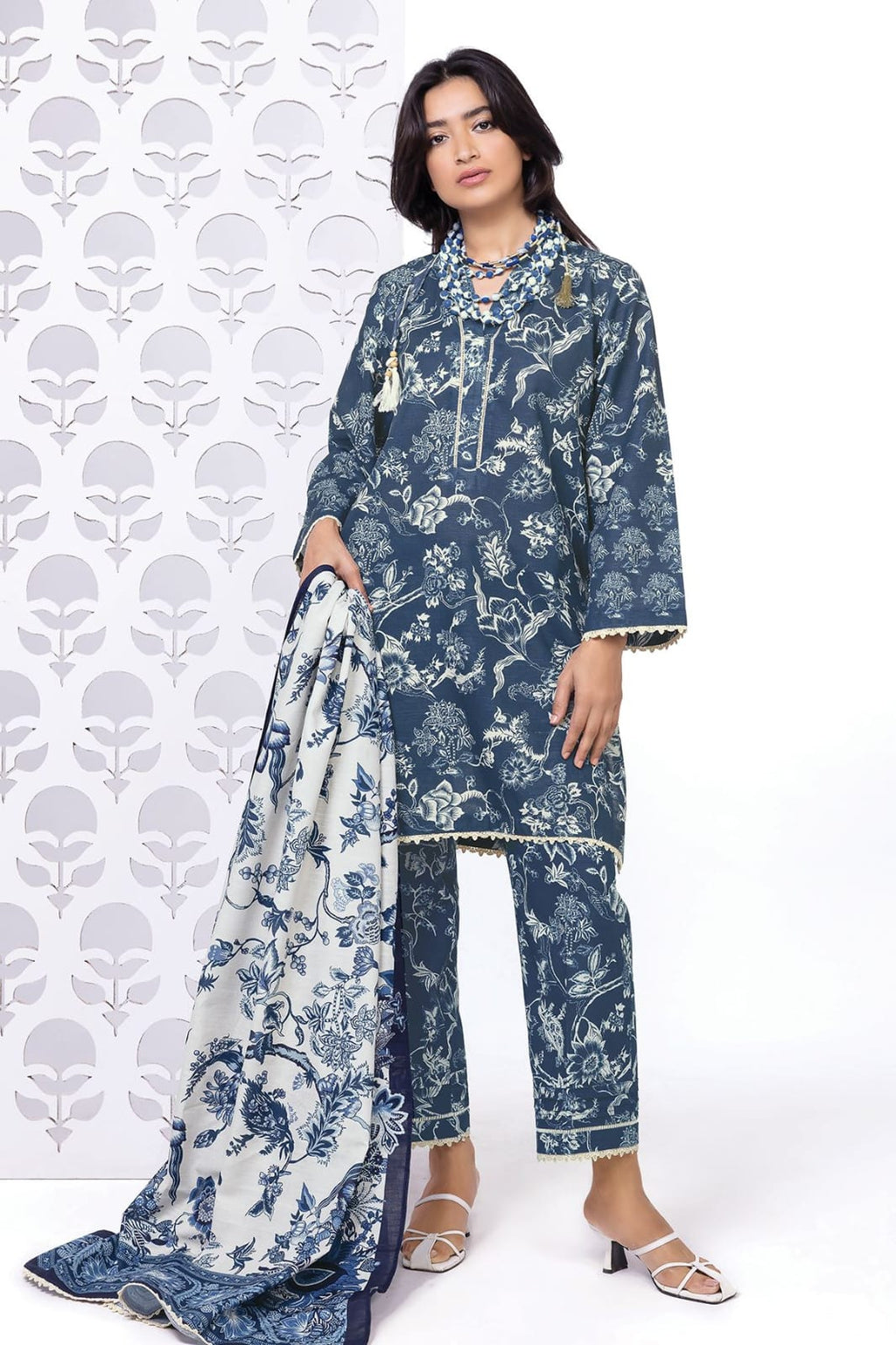 Khaadi 3PC Printed Lawn Suits | KPLS-0064