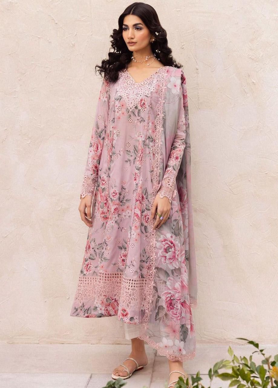 Iznik 3PC Fully Embroidered Chickenkari Suit With Formal Dupatta | IFECS-02