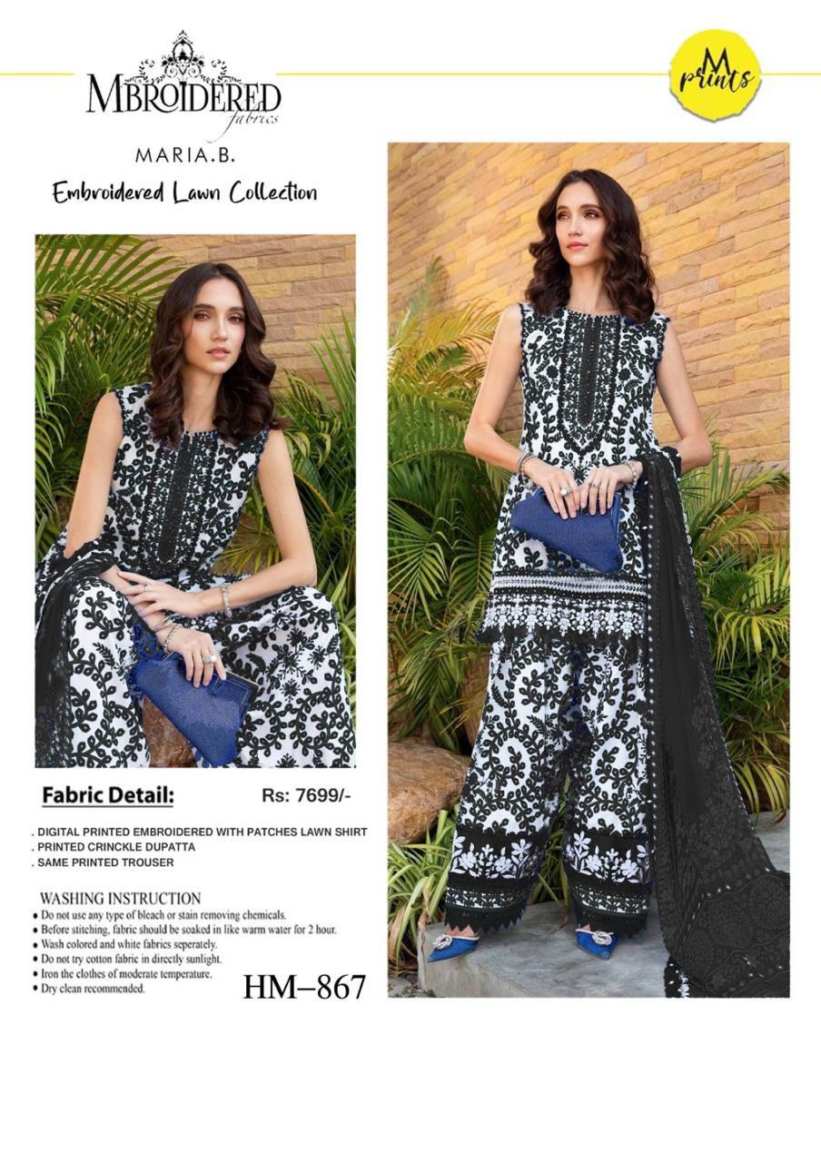 Maria B New 3PC Printed Lawn Articles | MPLA-004