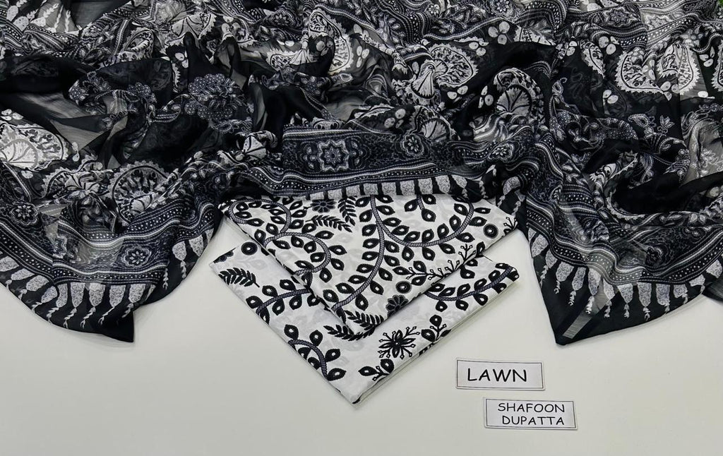 Maria B New 3PC Printed Lawn Articles | MPLA-004