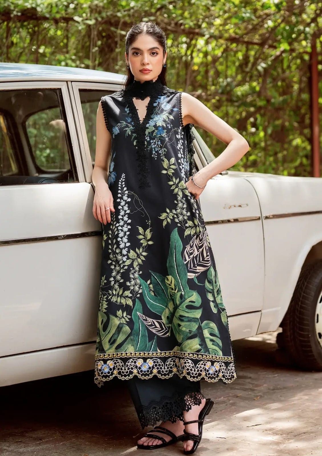 Crimson 3PC Printed Lawn Suits | CPLS-0063