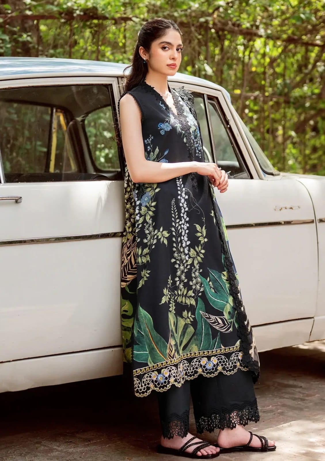 Crimson 3PC Printed Lawn Suits | CPLS-0063