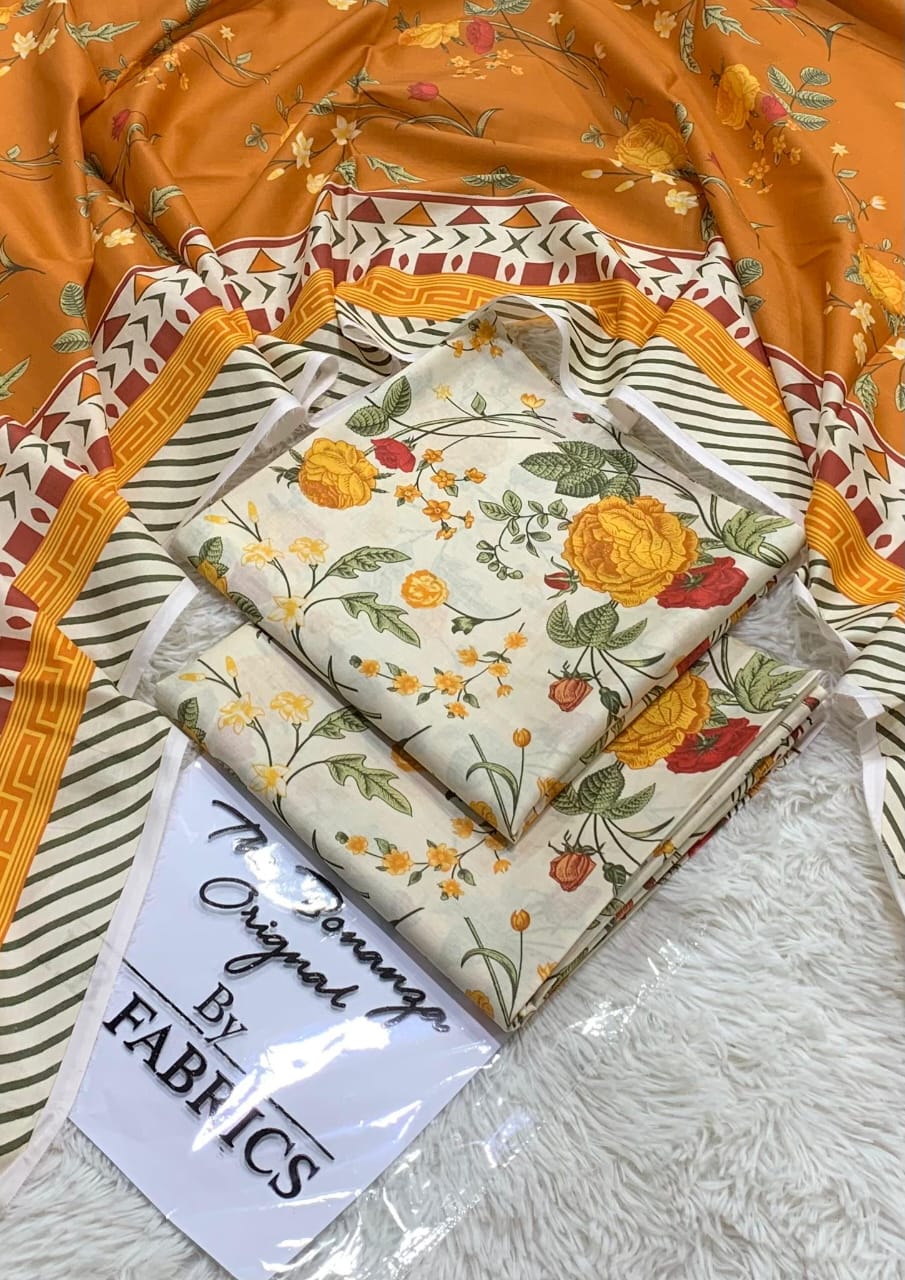 Bonanza Satrangi 3PC Printed Lawn Suit | BSPLS-0020