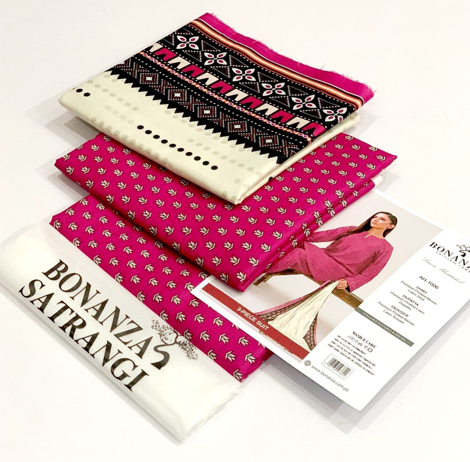 Bonanza Satrangi 3PC Printed Lawn Suit | BSPLS-0047