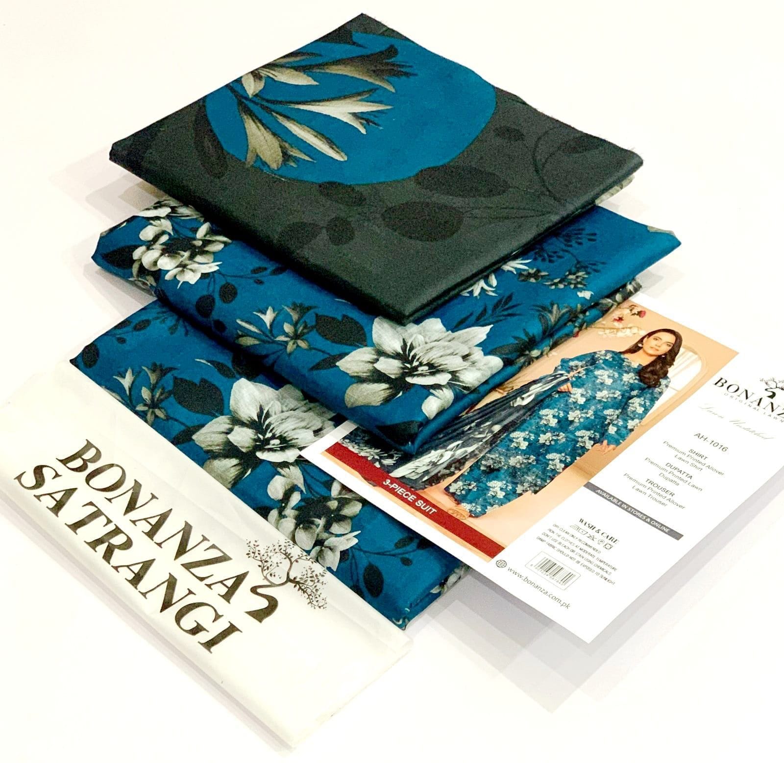 Bonanza Satrangi 3PC Printed Lawn Suit | BSPLS-0050