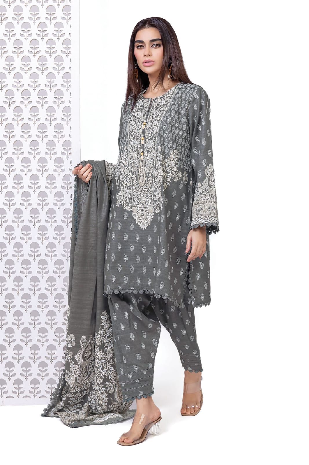 Khaadi 3PC Printed Lawn Suits | KPLS-0066