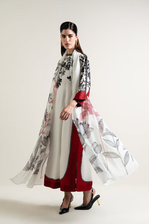Lulusar 3PC Printed Silk Suit | LPSS-23712