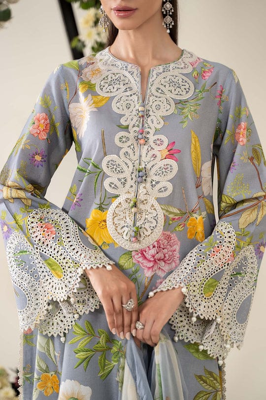 Maria b 3PC Printed & Embroidered Patches | MPEP-003