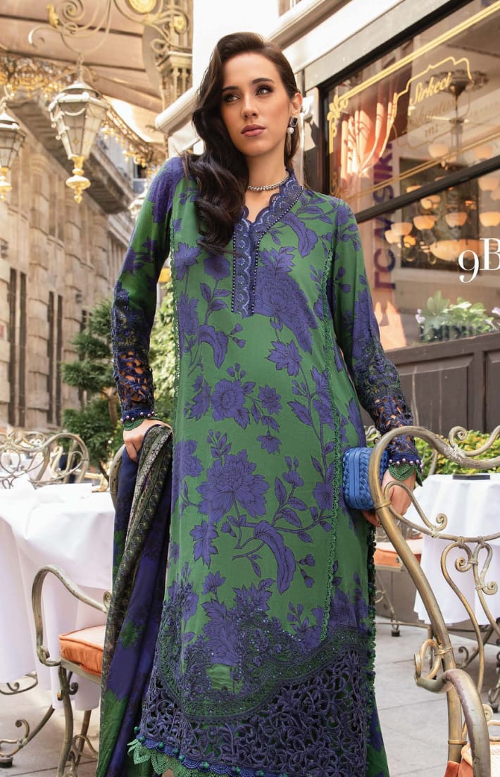 Maria.b 3PC Printed Lawn Suit | MPLS-03