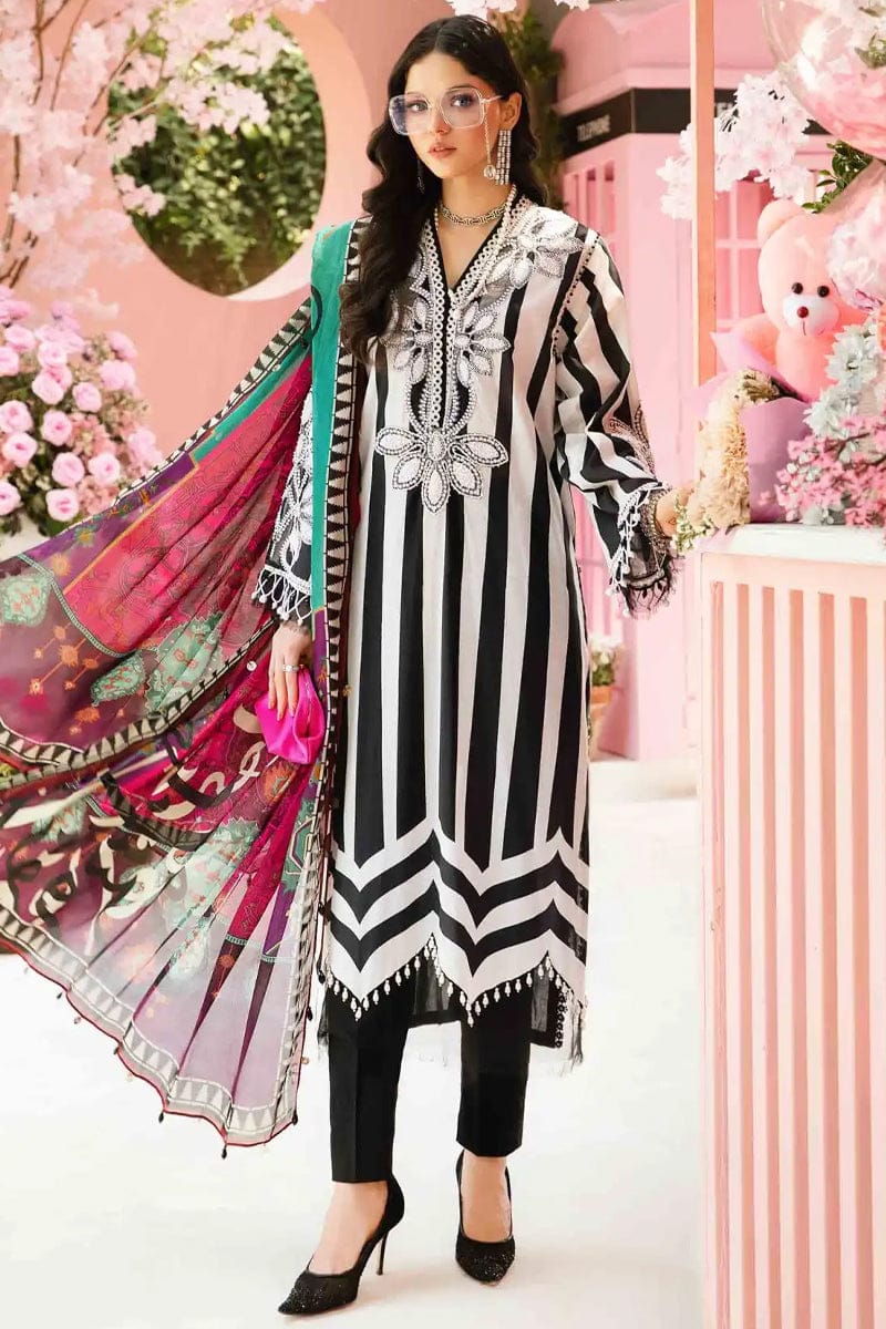 Maria.b 3PC Printed Lawn Suit | MPLS-08