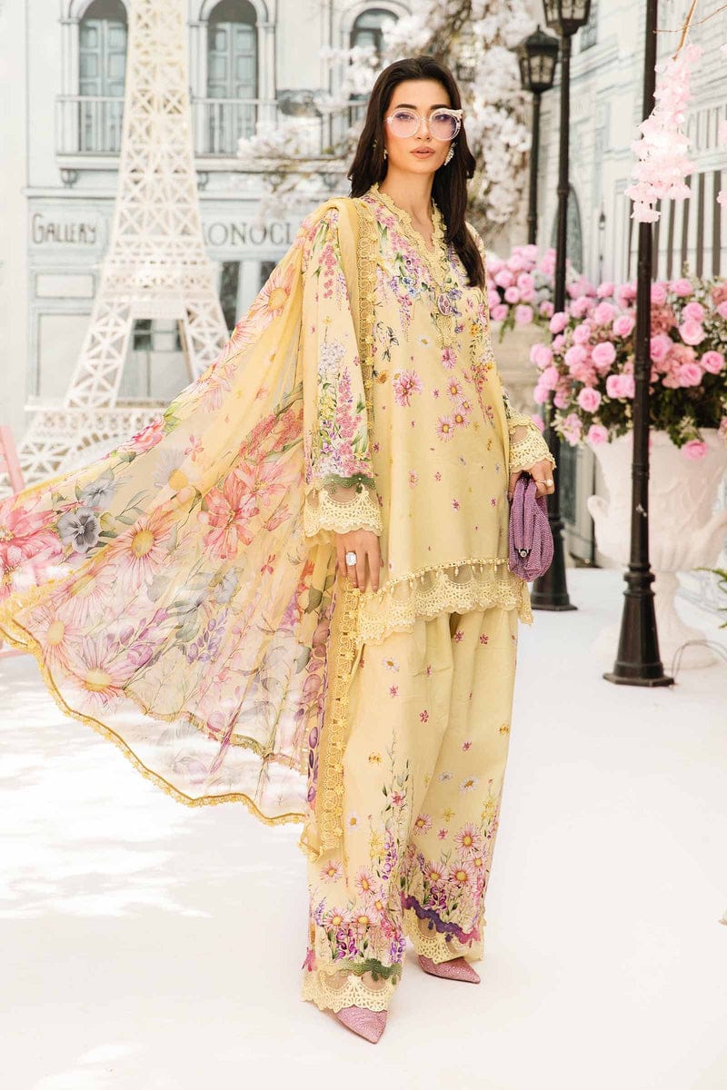 Maria.b 3PC Printed Lawn Suit | MPLS-013